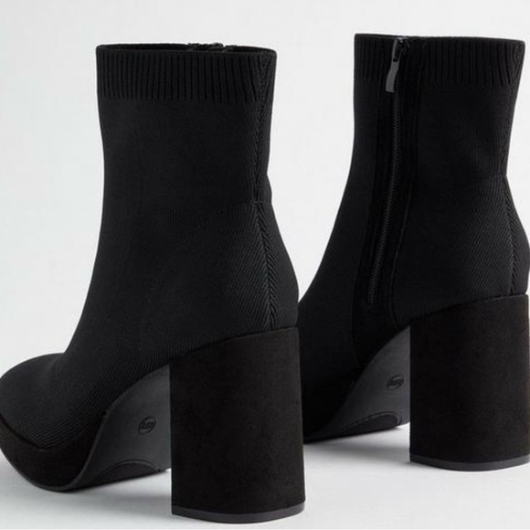 Knit platform bootie - Picture 2 of 3